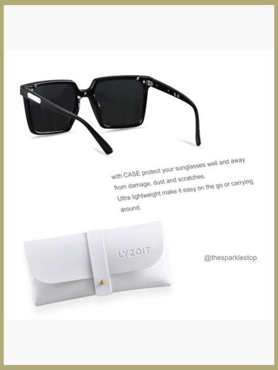 Oversized Square Rimless Sunglasses UV Protection Unisex